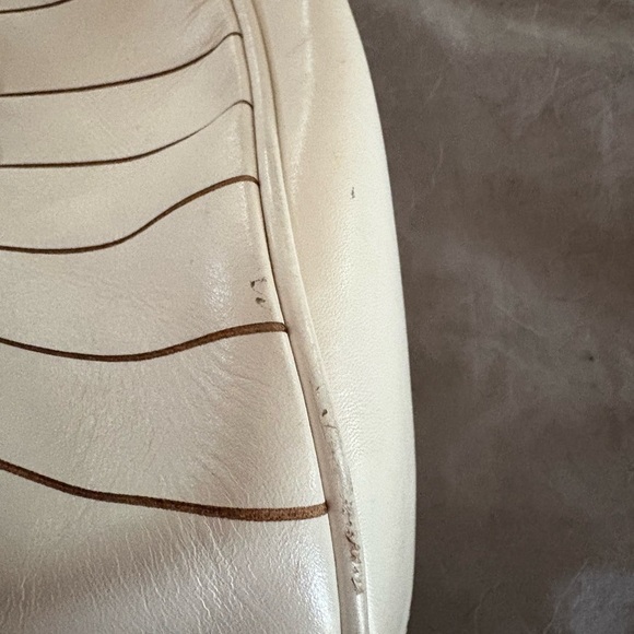 Cole Haan Cream Tote with Intricate Pattern and Structured Design - Picture 14 of 15